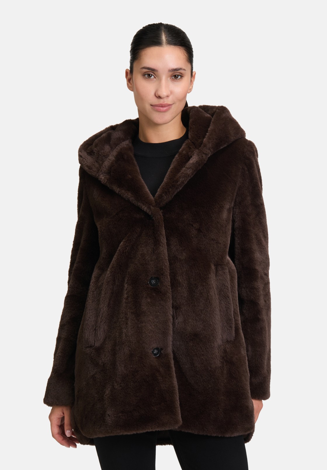 Betty Barclay Plüschjacke mit Kapuze