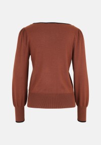 zero Feinstrickpullover mit Kontrastpaspel | Betty Barclay