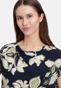 Betty Barclay Printshirt mit Wasserfallausschnitt