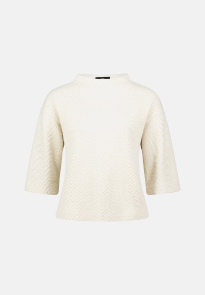 zero Sweatshirt mit Fischgrätmuster | Betty Barclay