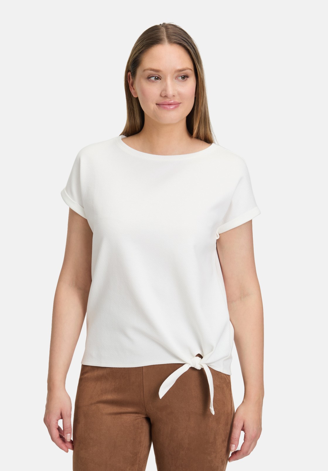 Betty Barclay Halbarm-Shirt mit Schleifenknoten
