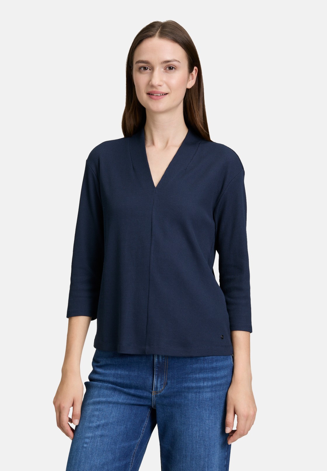 BETTY & CO Casual-Shirt mit V-Ausschnitt