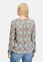 Cartoon Casual-Bluse mit Muster