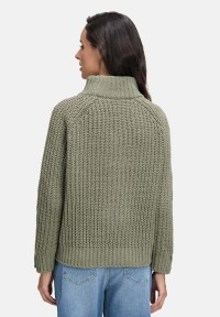 Cartoon Strickpullover mit Stehkragen