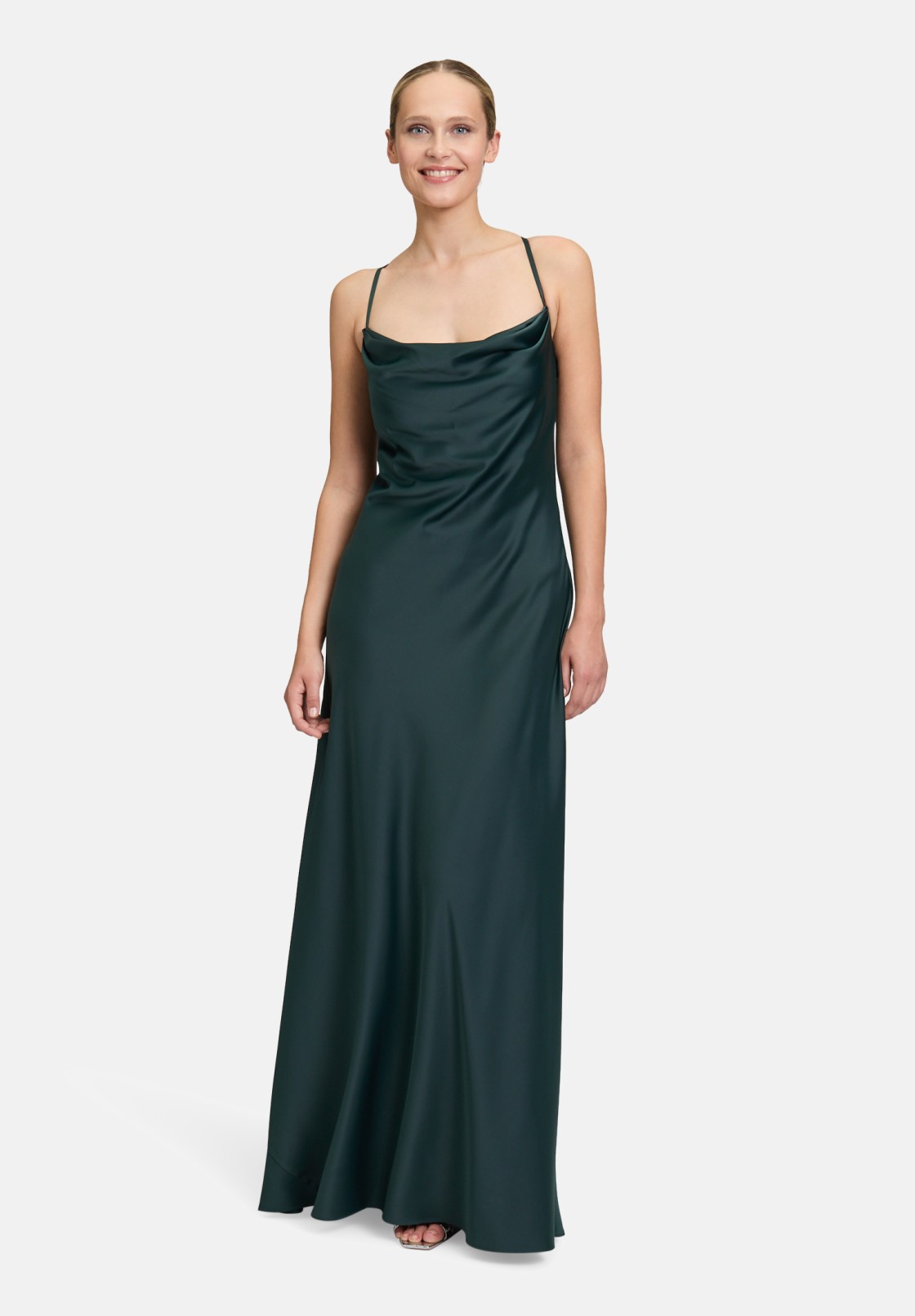 Vera Mont Abendkleid mit Wasserfallausschnitt
