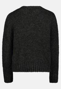 Cartoon Basic-Pullover mit Rundhalsausschnitt