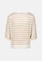 zero Streifen-Pullover mit  Lochmuster | Betty Barclay