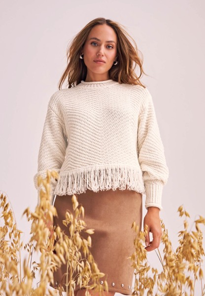 zero Pullover mit Fransen | Betty Barclay