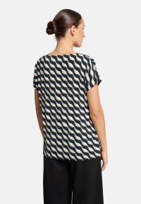 Betty Barclay Printshirt mit Wasserfallausschnitt