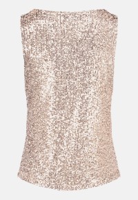 Vera Mont Pailletten-Top ohne Arm