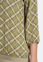 Cartoon Casual-Bluse mit Muster