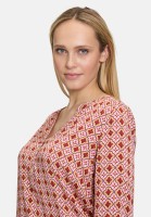 Cartoon Casual-Bluse mit Muster