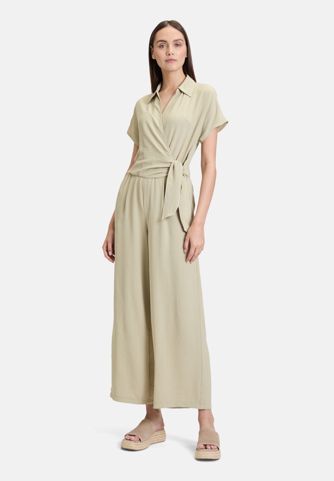 Cartoon Jumpsuit mit Bindegürtel