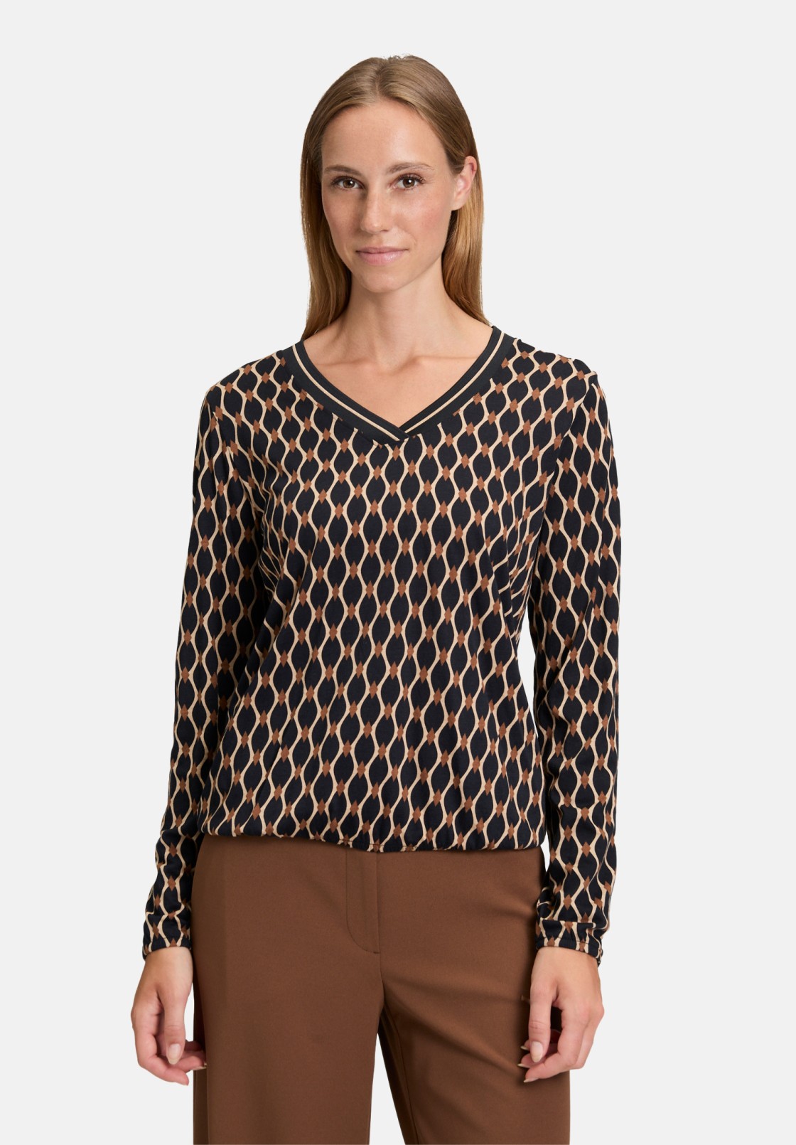 Betty Barclay Blusenshirt mit V-Ausschnitt