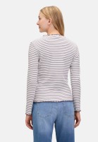 Cartoon Langarm-Shirt mit Kragen