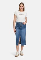 Cartoon Jeansrock mit Waschung