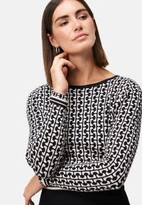 zero Strickkleid grafisches Muster | Betty Barclay