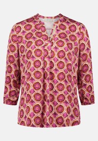 Cartoon Blusenshirt mit Muster