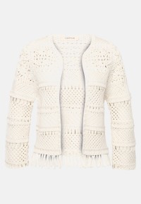 Cartoon Casual-Strickjacke mit Rundhalsausschnitt