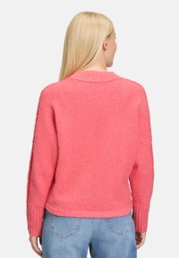 Cartoon Strickpullover mit Fledermausärmeln