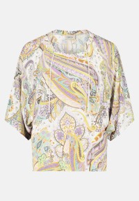 Cartoon Oversize-Bluse mit Muster