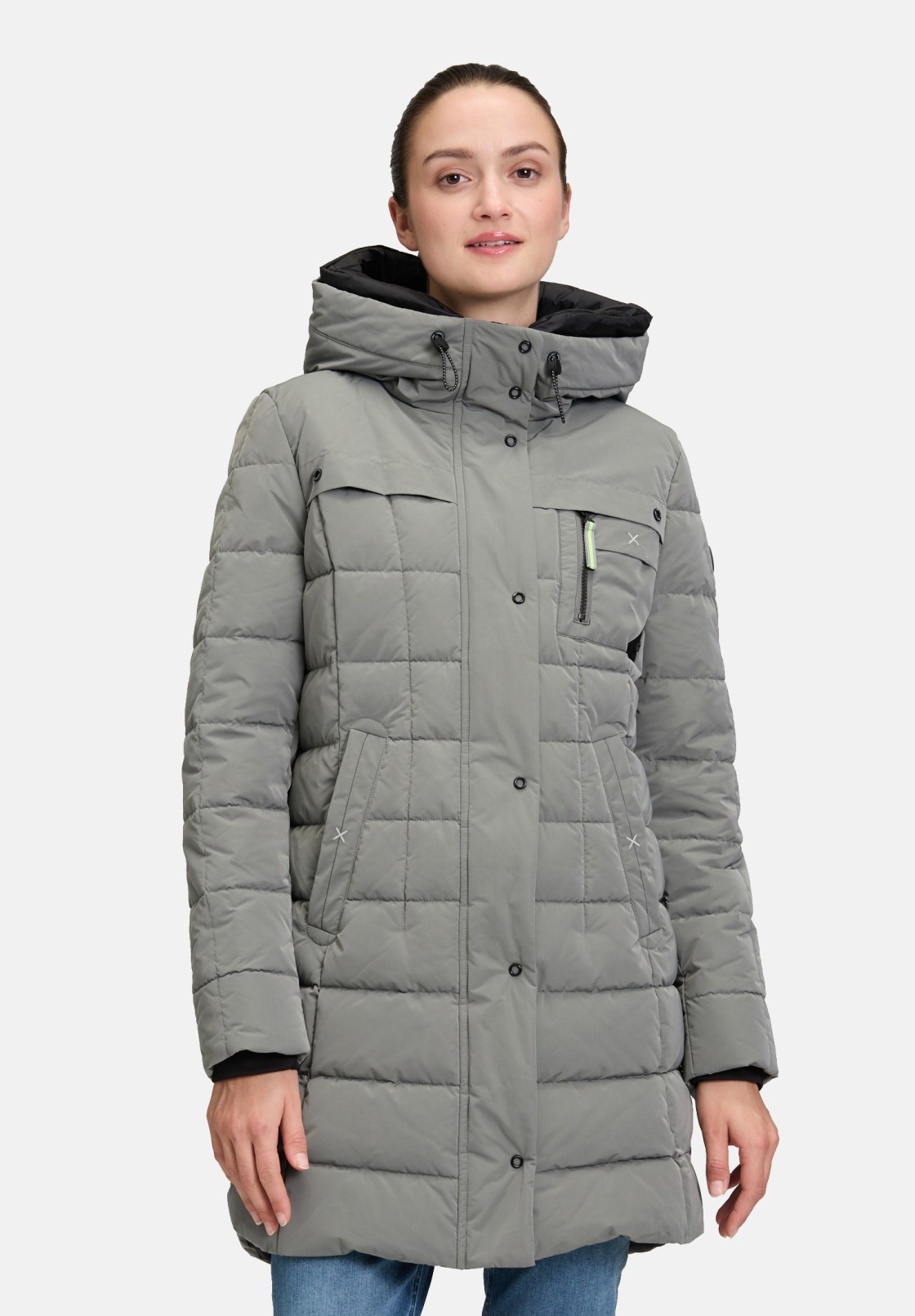 Amber & June Winterjacke mit Kapuze