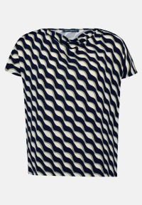 Betty Barclay Printshirt mit Wasserfallausschnitt
