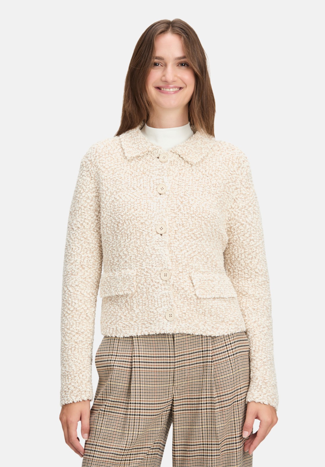 Cartoon Cardigan mit Kragen