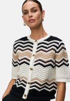 zero Strickjacke mit Zickzackmuster | Betty Barclay