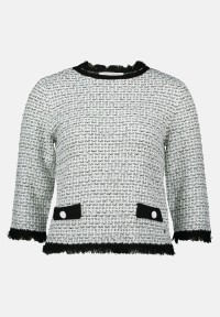 BETTY & CO Strickpullover mit Fransen