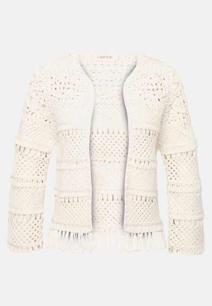 Cartoon Casual-Strickjacke mit Rundhalsausschnitt