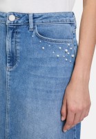 BETTY & CO Jeansrock mit Waschung