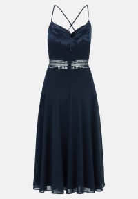 Vera Mont Cocktailkleid mit Wasserfallausschnitt
