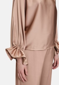 Vera Mont Satin-Bluse mit Fledermausärmeln