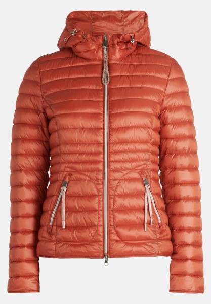 Cartoon Steppjacke mit Reißverschlusstaschen