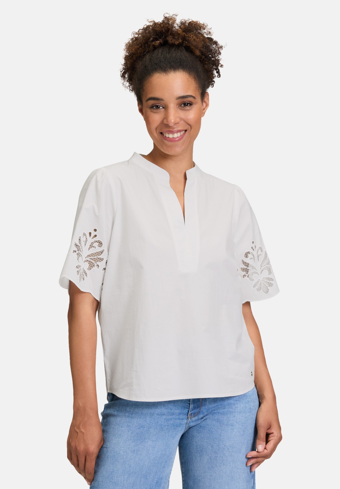 BETTY & CO Schlupfbluse mit Stickerei