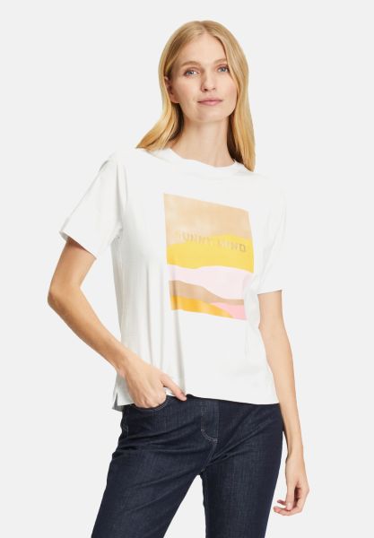 Cartoon Printshirt mit Rundhalsausschnitt