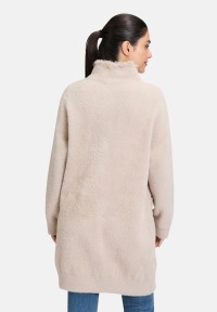 Amber & June Winter-Strickjacke mit aufgesetzter Brusttasche
