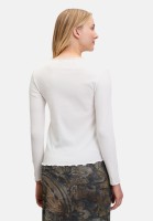 Cartoon Langarm-Shirt mit Kragen