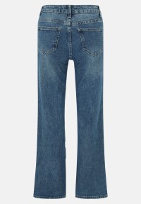 Cartoon Stretch-Jeans mit Strass