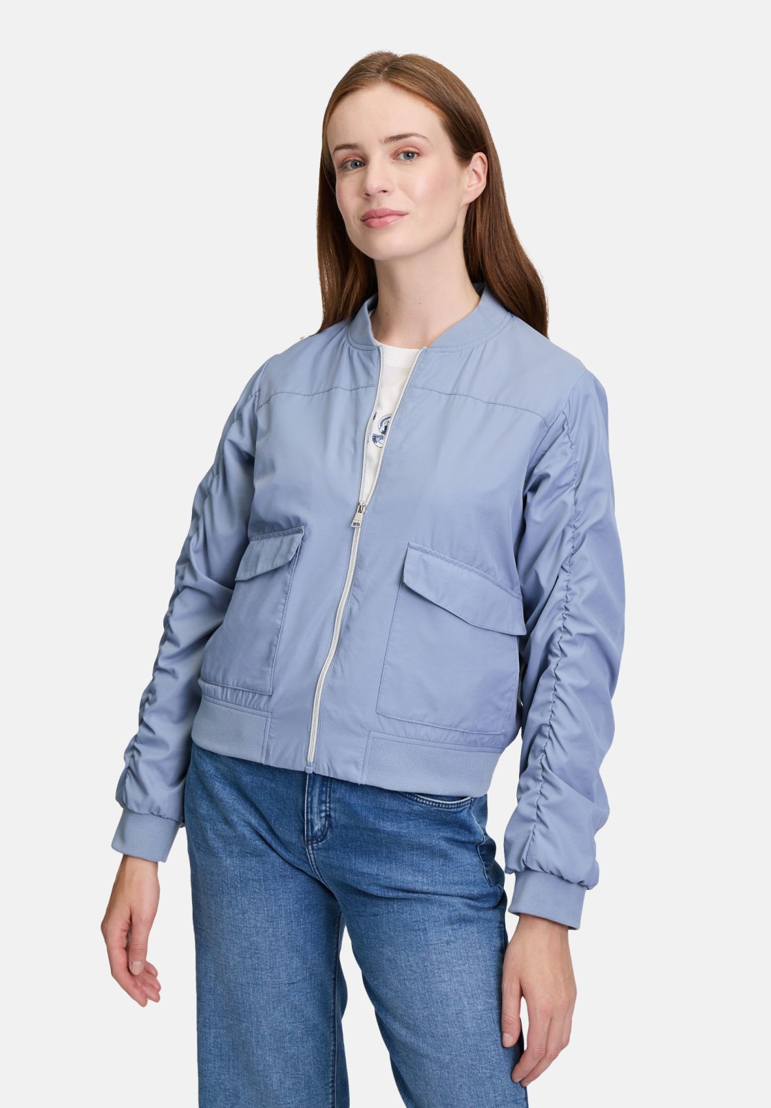Cartoon Blouson mit Raffung
