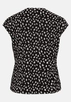 Cartoon Kurzarm-Shirt mit Raffung