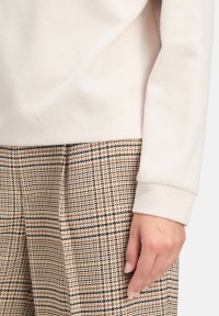 Cartoon Sweatshirt mit Kragen