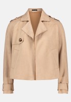 Betty Barclay Trenchcoat kurz aus Velours-Stoff