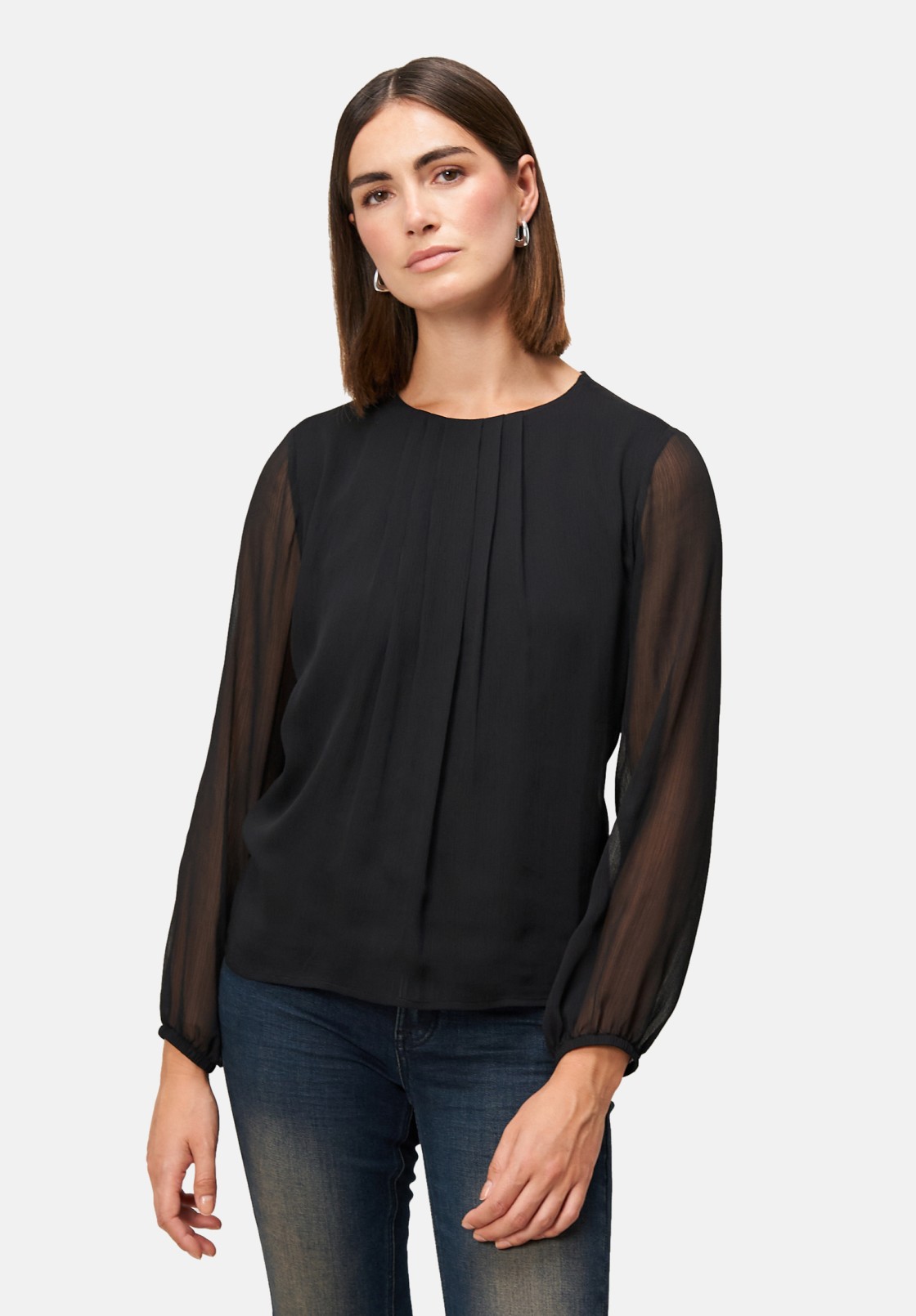 zero Blusenshirt mit transparenten Ärmeln | Betty Barclay