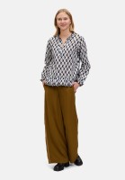 Cartoon Casual-Bluse mit Raffung