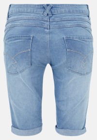 Cartoon Jeans-Shorts mit Stickerei