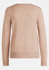 Cartoon Kaschmir-Pullover mit Rundhalsausschnitt
