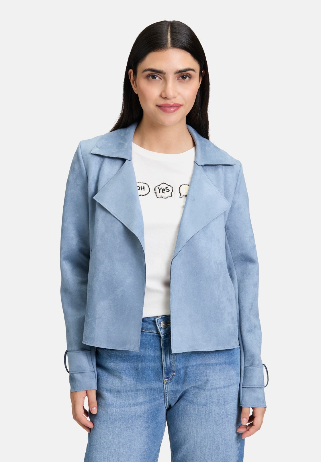 Cartoon Casual-Jacke mit Taschen