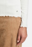 BETTY & CO Langarm-Shirt mit Rippenstruktur